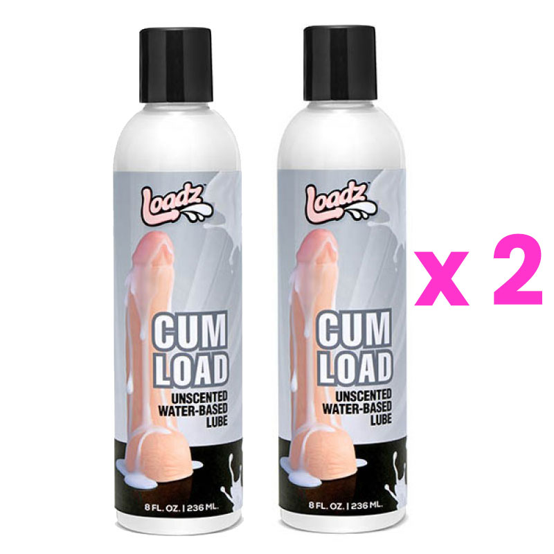 Loadz Cum Load Unscented Semen Lube - 236 ml - 2 Pack